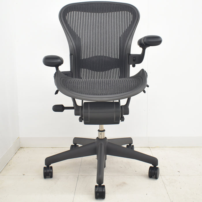 【中古】ハーマンミラー アーロンチェア フル装備 Aサイズ ランバーサポート 肘レバータイプ 2024101802【中古オフィス家具】