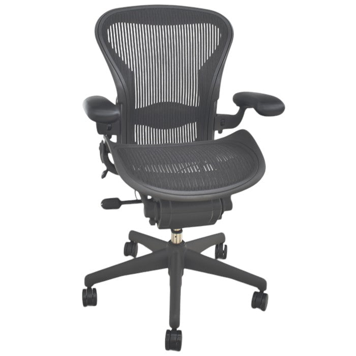 【中古】ハーマンミラー アーロンチェア フル装備 Aサイズ ランバーサポート 肘レバータイプ 2024101802【中古オフィス家具】