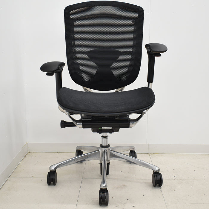 【中古】オカムラ コンテッサ 可動肘 ランバーサポート ポリッシュ 2024110605【中古オフィス家具】