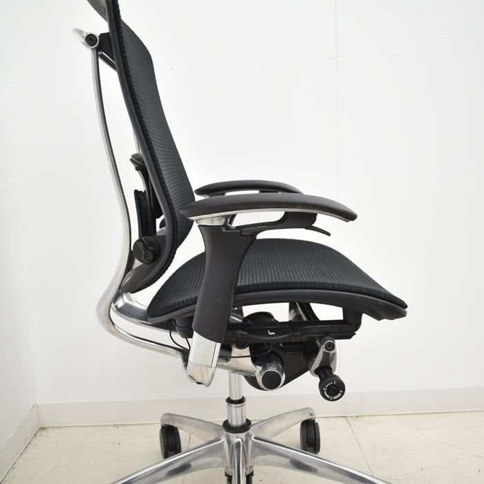 【中古】オカムラ コンテッサ 可動肘 ランバーサポート ポリッシュ 2024110605【中古オフィス家具】