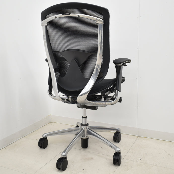 【中古】オカムラ コンテッサ 可動肘 ランバーサポート ポリッシュ 2024110605【中古オフィス家具】