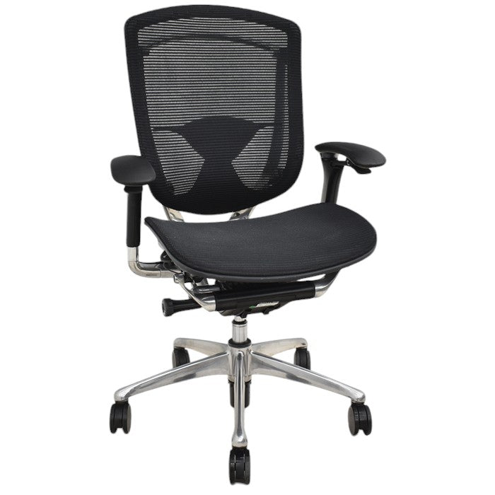 【中古】オカムラ コンテッサ 可動肘 ランバーサポート ポリッシュ 2024110605【中古オフィス家具】