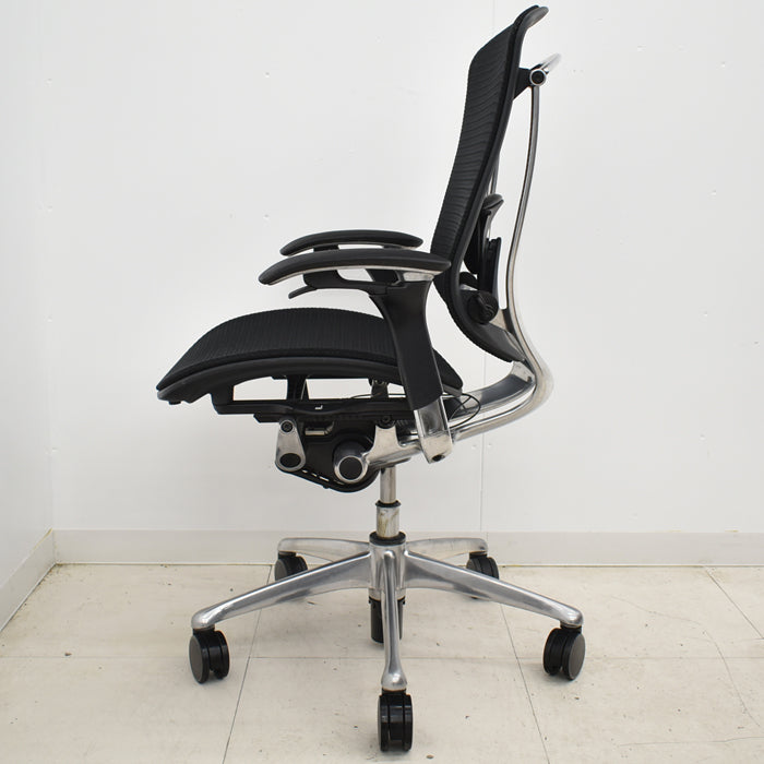 【中古】オカムラ コンテッサ 可動肘 ランバーサポート ポリッシュ 2024110606【中古オフィス家具】