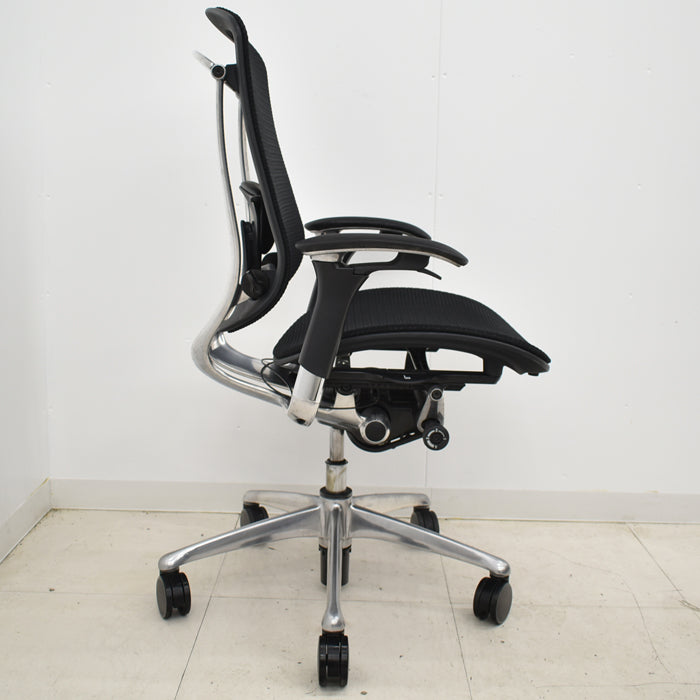 【中古】オカムラ コンテッサ 可動肘 ランバーサポート ポリッシュ 2024110606【中古オフィス家具】