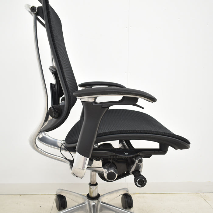 【中古】オカムラ コンテッサ 可動肘 ランバーサポート ポリッシュ 2024110606【中古オフィス家具】