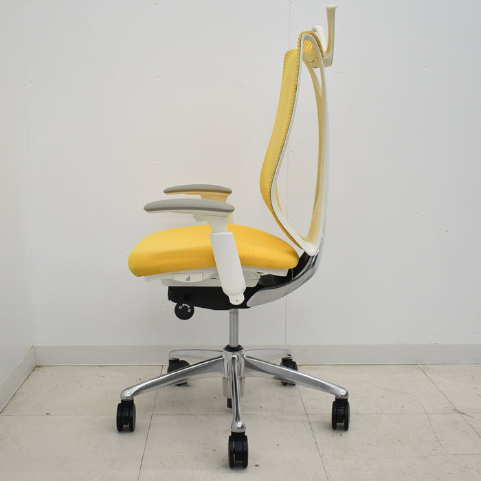 【中古】オカムラ サブリナ ハンガー 前傾機能付 可動肘 ポリッシュ 2024110701【中古オフィス家具】