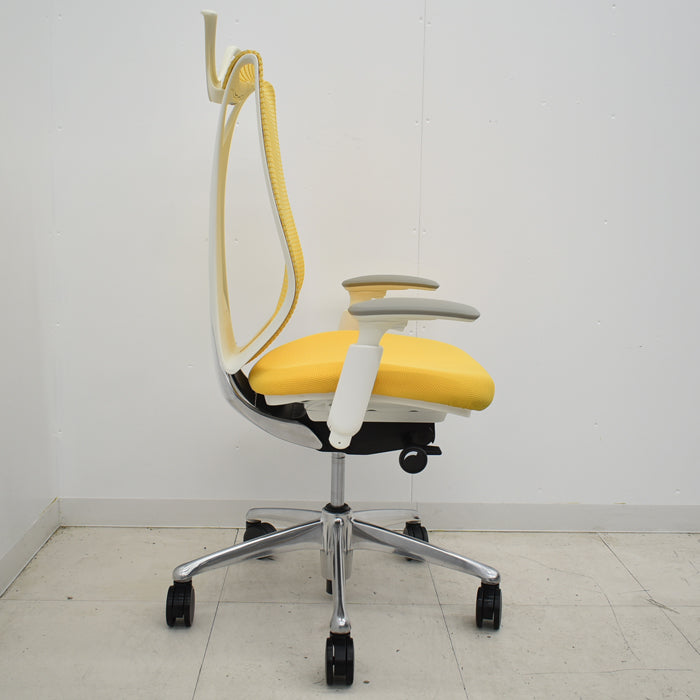 【中古】オカムラ サブリナ ハンガー 前傾機能付 可動肘 ポリッシュ 2024110701【中古オフィス家具】