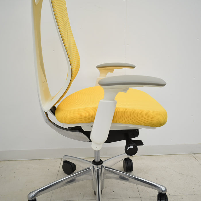 【中古】オカムラ サブリナ ハンガー 前傾機能付 可動肘 ポリッシュ 2024110701【中古オフィス家具】