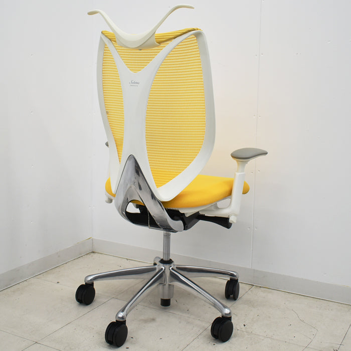 【中古】オカムラ サブリナ ハンガー 前傾機能付 可動肘 ポリッシュ 2024110701【中古オフィス家具】