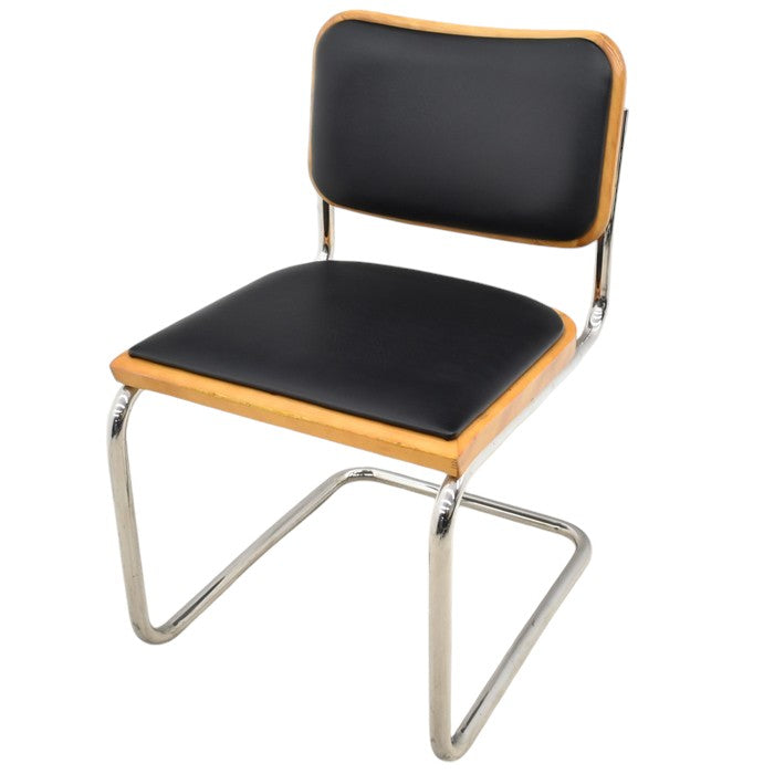 中古】KNOLL チェスカチェア マルセルブロイヤーコレクション ブラック 2024111102【中古オフィス家具】 – 中古オフィス家具 トレタテ