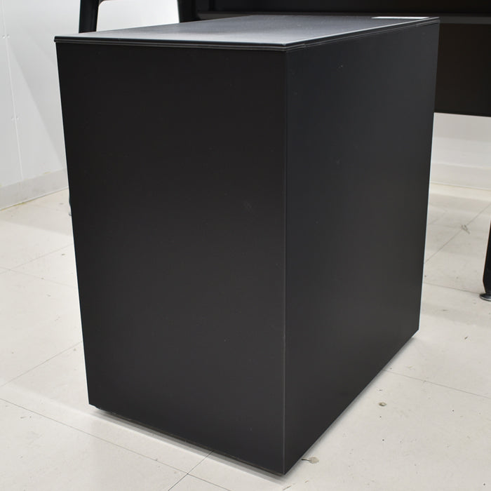 【中古】オカムラ プリシードデスク+プロステージクレストワゴン 2点セット W1400 幕板付 2024111305【中古オフィス家具】