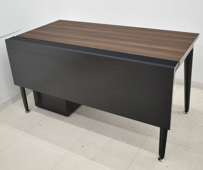 【中古】オカムラ プリシードデスク+プロステージクレストワゴン 2点セット W1400 幕板付 2024111305【中古オフィス家具】