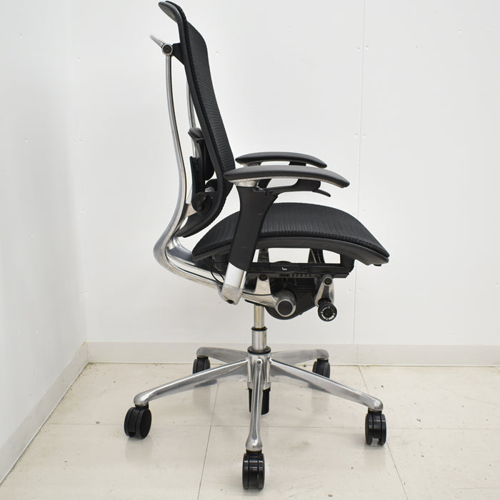 【中古】オカムラ コンテッサ 可動肘 ランバーサポート ポリッシュ 2024111803【中古オフィス家具】