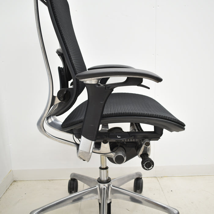 【中古】オカムラ コンテッサ 可動肘 ランバーサポート ポリッシュ 2024111803【中古オフィス家具】