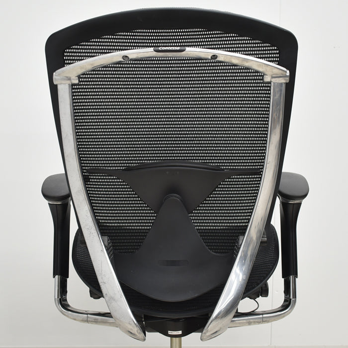 【中古】オカムラ コンテッサ 可動肘 ランバーサポート ポリッシュ 2024111803【中古オフィス家具】