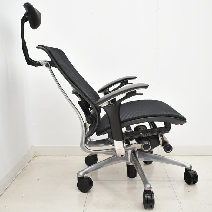 【中古】オカムラ コンテッサ 可動肘 ヘッドレスト ランバーサポート ポリッシュ 2024112001【中古オフィス家具】
