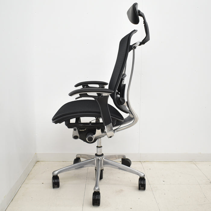 【中古】オカムラ コンテッサ 可動肘 ヘッドレスト ランバーサポート ポリッシュ 2024112001【中古オフィス家具】