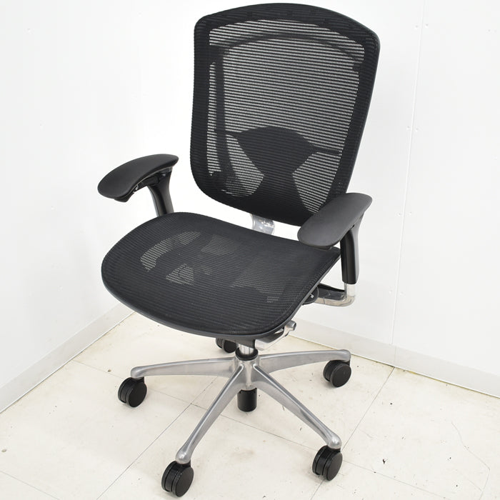 【中古】オカムラ コンテッサ 可動肘 ランバーサポート ポリッシュ 2024112004【中古オフィス家具】