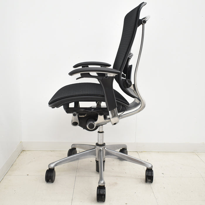 【中古】オカムラ コンテッサ 可動肘 ランバーサポート ポリッシュ 2024112004【中古オフィス家具】