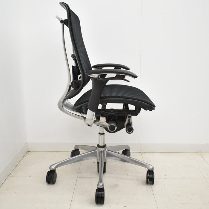 【中古】オカムラ コンテッサ 可動肘 ランバーサポート ポリッシュ 2024112004【中古オフィス家具】