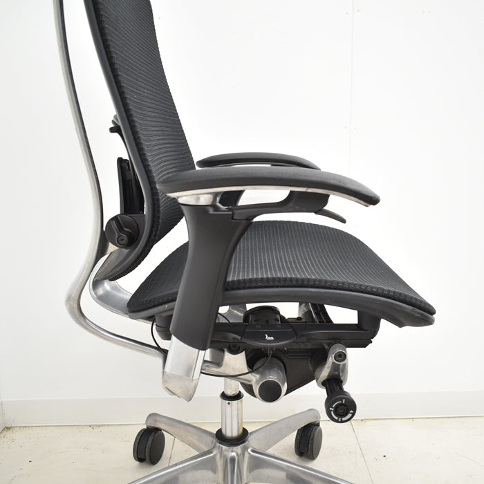 【中古】オカムラ コンテッサ 可動肘 ランバーサポート ポリッシュ 2024112004【中古オフィス家具】