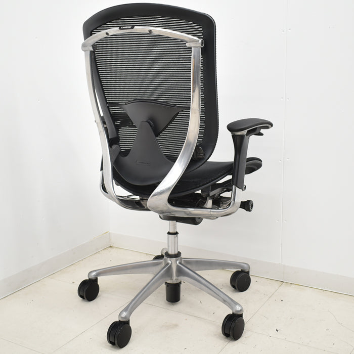 【中古】オカムラ コンテッサ 可動肘 ランバーサポート ポリッシュ 2024112004【中古オフィス家具】