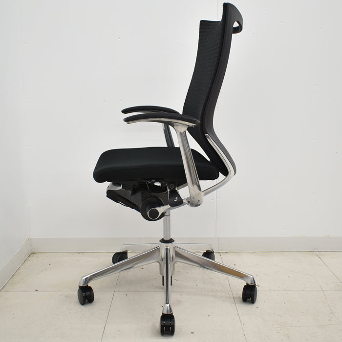 【中古】オカムラ バロン ハイバック 固定肘 ポリッシュ 2020年製 2024112603【中古オフィス家具】
