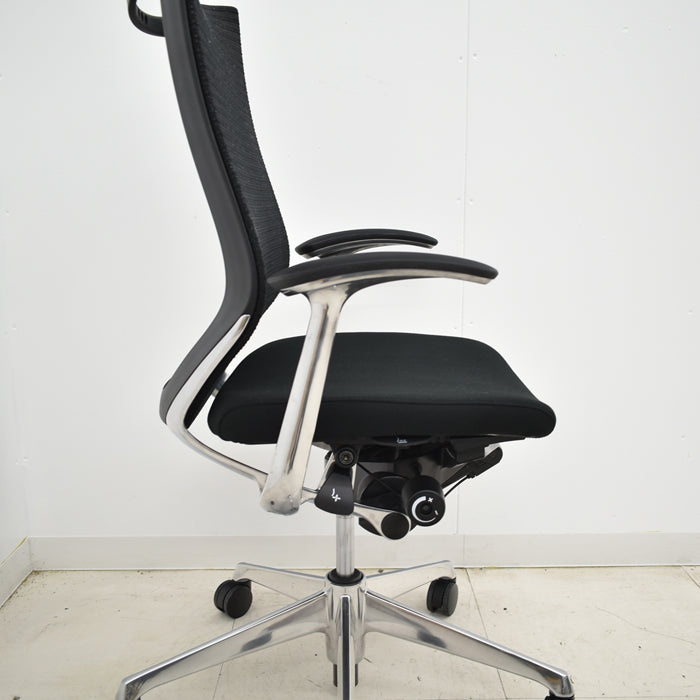 【中古】オカムラ バロン ハイバック 固定肘 ポリッシュ 2020年製 2024112603【中古オフィス家具】