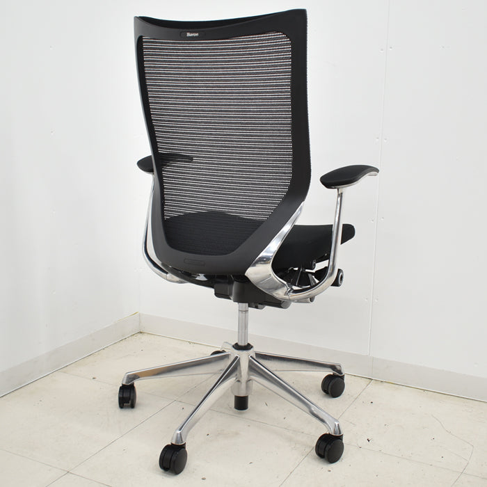 【中古】オカムラ バロン ハイバック 固定肘 ポリッシュ 2020年製 2024112603【中古オフィス家具】