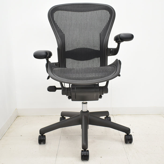 【中古】ハーマンミラー アーロンチェア Bサイズ フル装備 ランバーサポート 2024112802【中古オフィス家具】