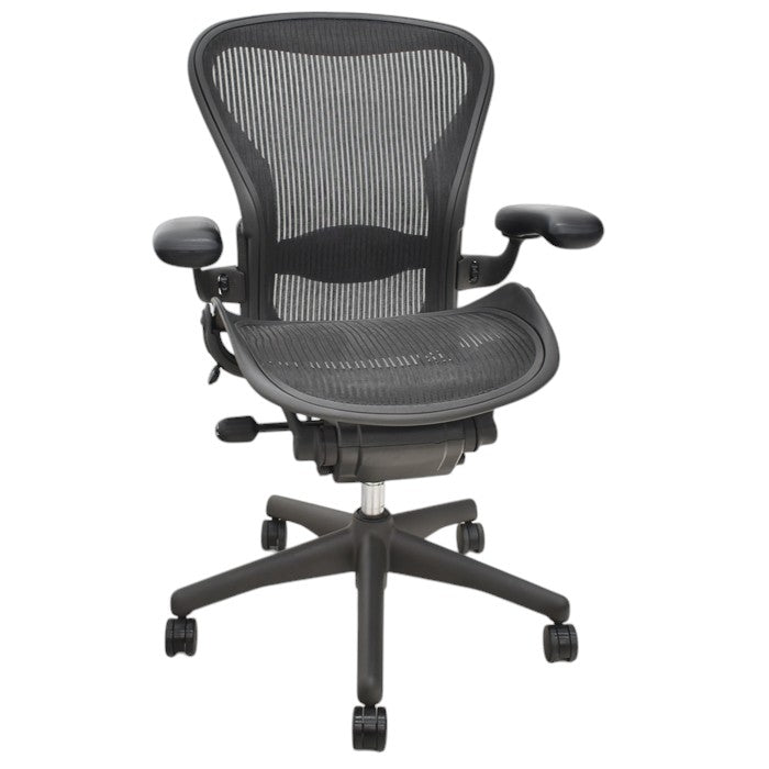 【中古】ハーマンミラー アーロンチェア Bサイズ フル装備 ランバーサポート 2024112802【中古オフィス家具】