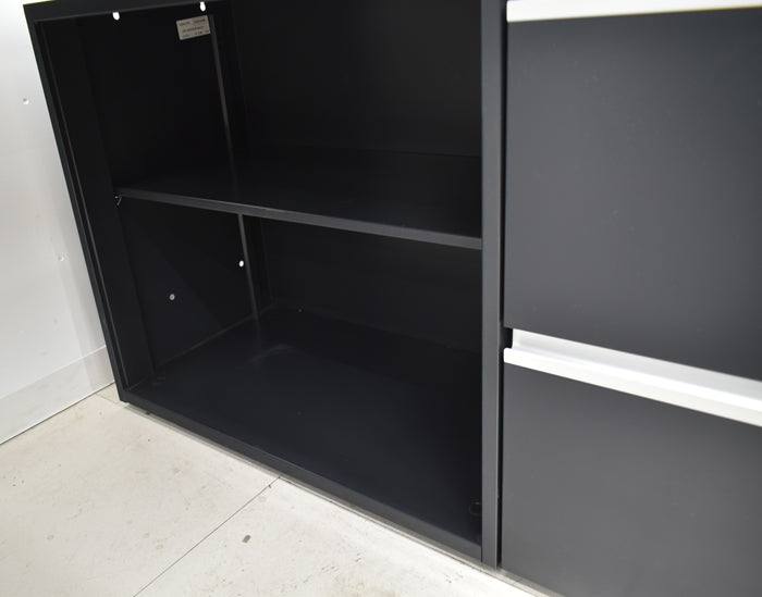 【中古】コクヨ SAIBI TX L型デスク オープン+ラテラルストレージ付 W2000 2024121105【中古オフィス家具】