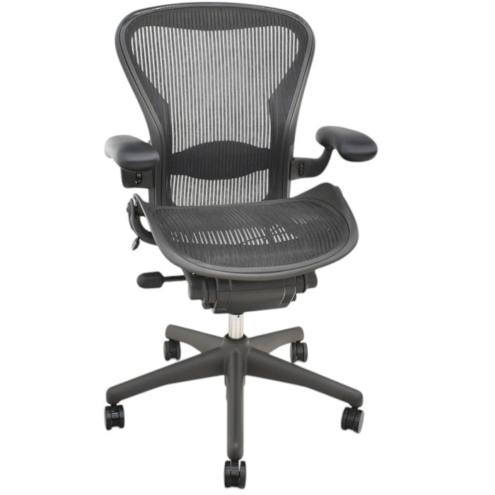 【中古】ハーマンミラー アーロンチェア Bサイズ フル装備 ランバーサポート 2024121902【中古オフィス家具】
