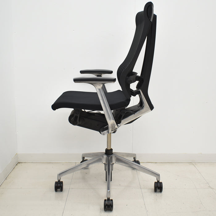 【中古】イトーキ スピーナ 固定肘 エラストマーバック ポリッシュ アクティブランバーサポート 2024122305【中古オフィス家具】