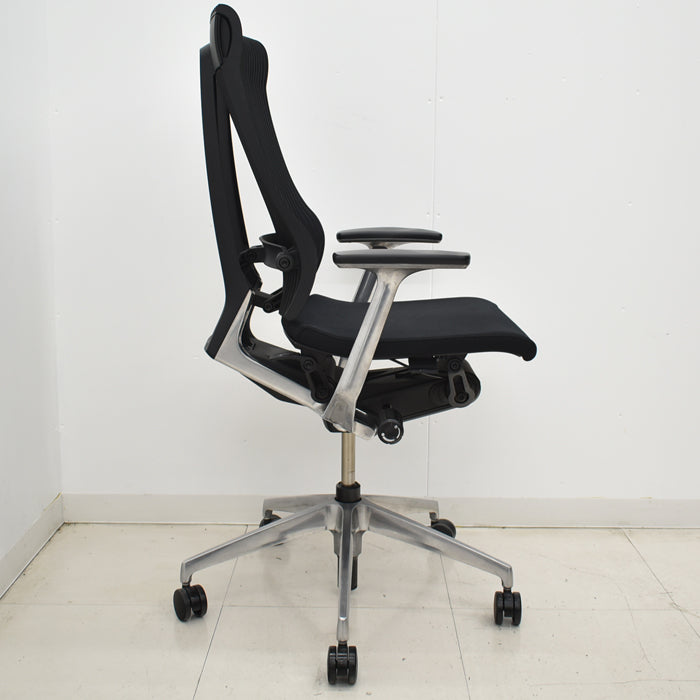 【中古】イトーキ スピーナ 固定肘 エラストマーバック ポリッシュ アクティブランバーサポート 2024122305【中古オフィス家具】