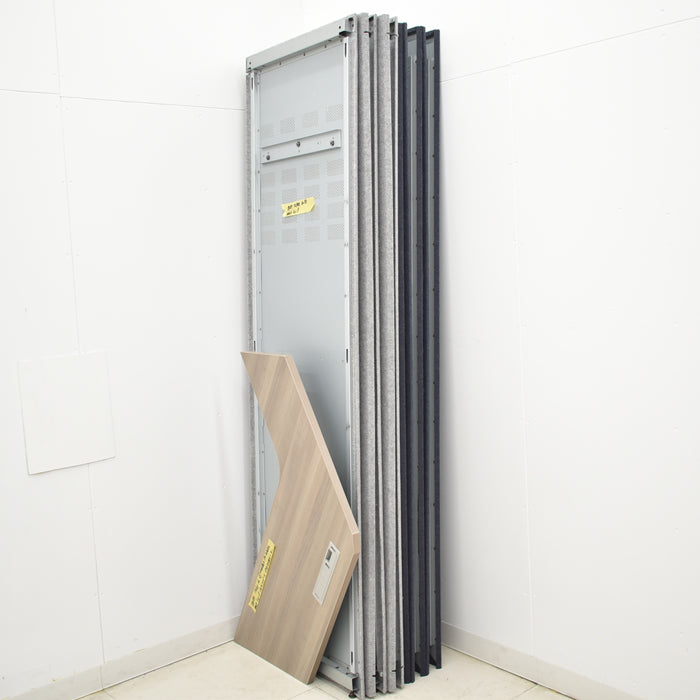 【中古】オカムラ ドレープ ソロワークスペース(ペンタ)天板高さ1000mmタイプ H1920 2024122501【中古オフィス家具】
