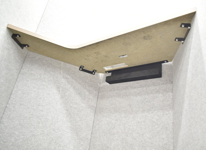 【中古】オカムラ ドレープ ソロワークスペース(ペンタ)天板高さ1000mmタイプ H1920 2024122501【中古オフィス家具】