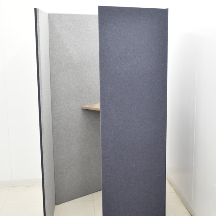 【中古】オカムラ ドレープ ソロワークスペース(ペンタ)天板高さ1000mmタイプ H1920 2024122501【中古オフィス家具】