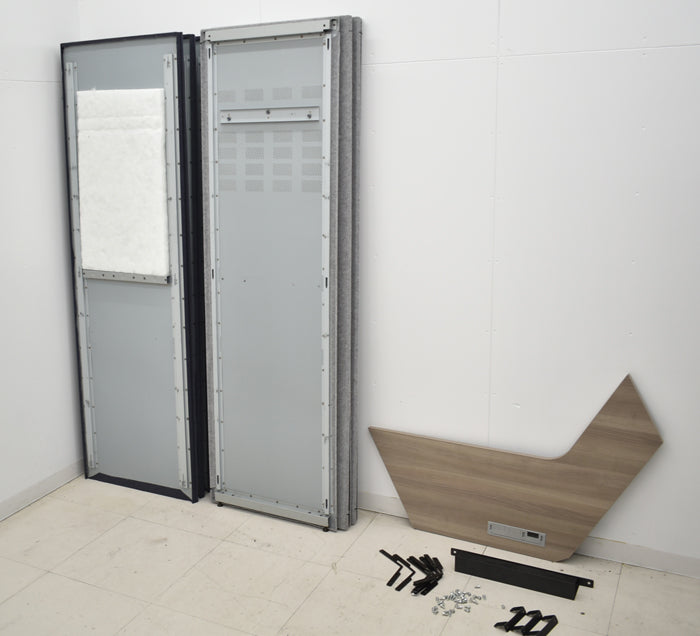 【中古】オカムラ ドレープ ソロワークスペース(ペンタ)天板高さ1000mmタイプ H1920 2024122501【中古オフィス家具】