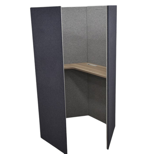 【中古】オカムラ ドレープ ソロワークスペース(ペンタ)天板高さ1000mmタイプ H1920 2024122501【中古オフィス家具】