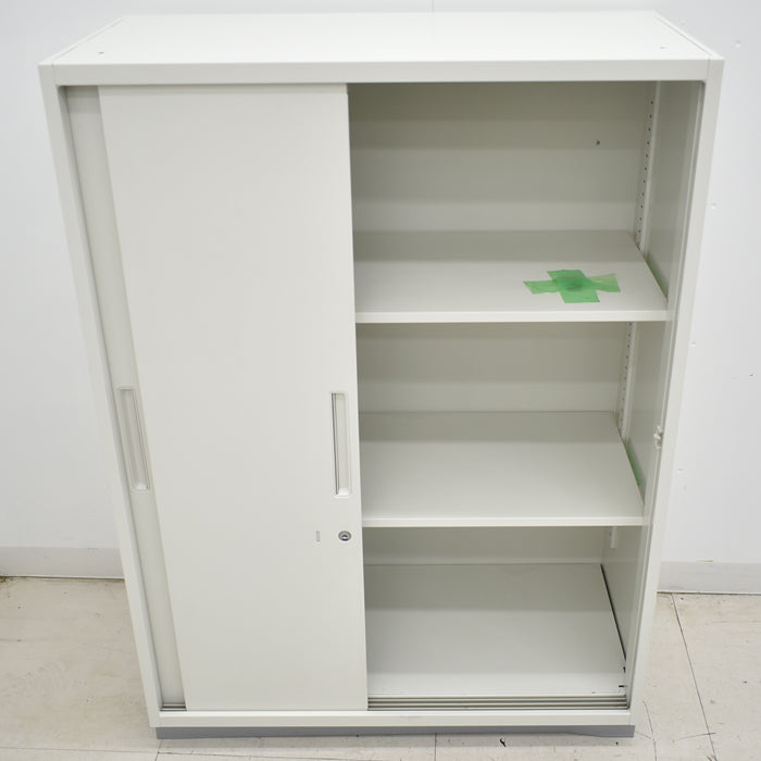 【中古】プラス L6シリーズ 引き違い書庫 W800 2025010802【中古オフィス家具】