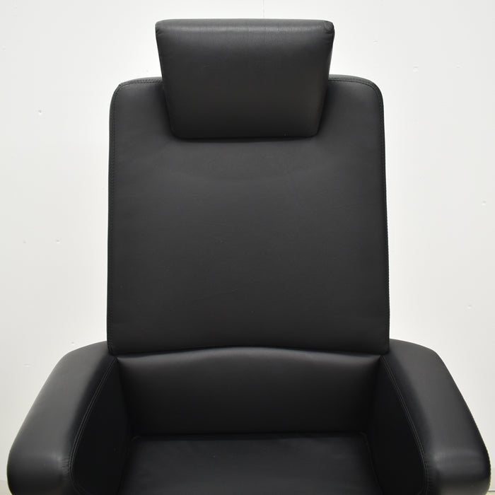 【中古】オカムラ セフィーロ エクストラハイバック ヘッドレスト 固定肘 ナイロンキャスター 2025011601【中古オフィス家具】
