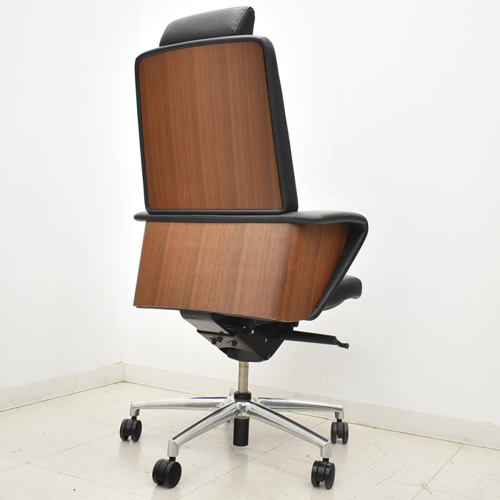 【中古】オカムラ セフィーロ エクストラハイバック ヘッドレスト 固定肘 ナイロンキャスター 2025011601【中古オフィス家具】