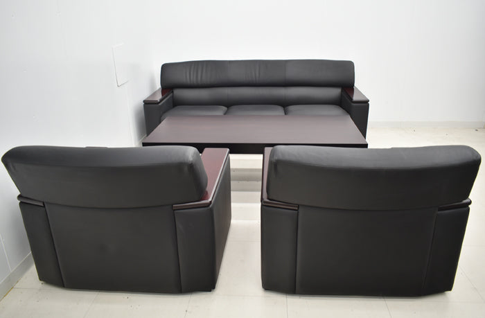 【中古】 オカムラ S-18シリーズ 高級応接4点セット W2070 2025012001 【中古オフィス家具】