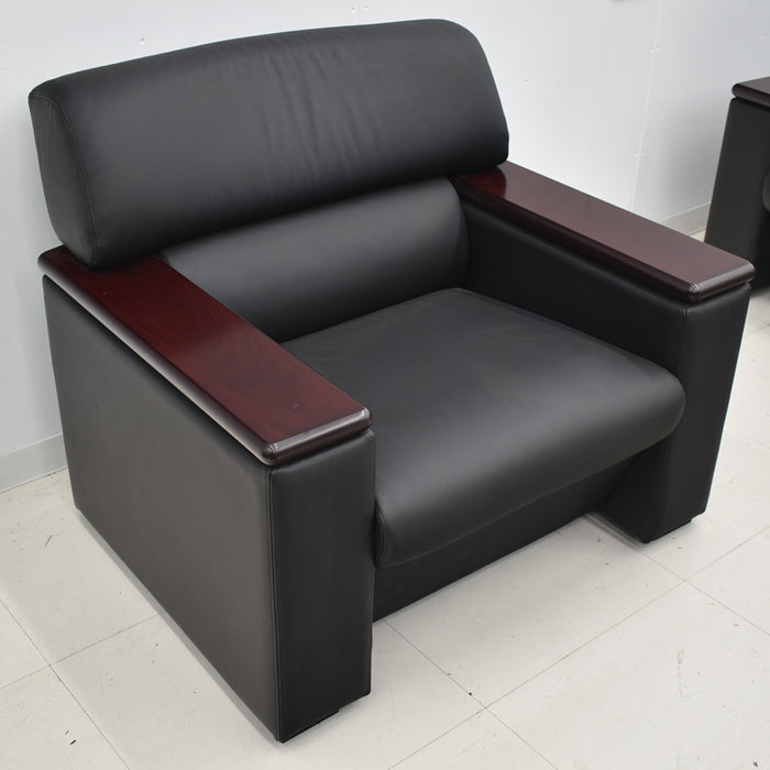 【中古】 オカムラ S-18シリーズ 高級応接4点セット W2070 2025012001 【中古オフィス家具】