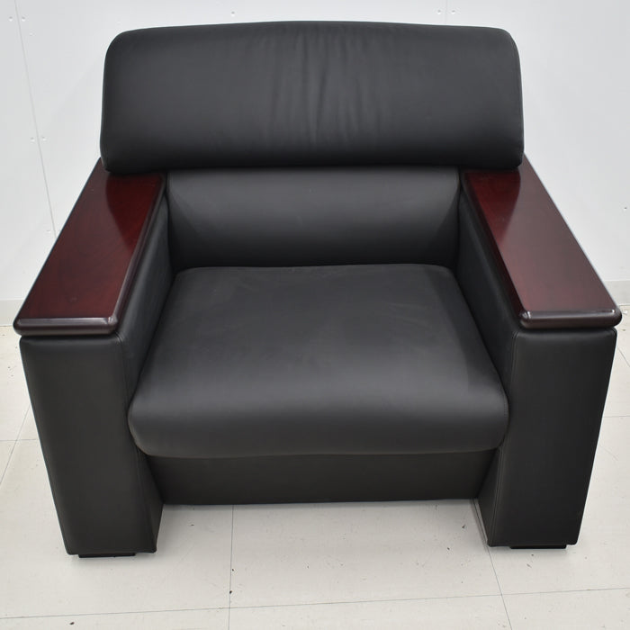 【中古】 オカムラ S-18シリーズ 高級応接4点セット W2070 2025012001 【中古オフィス家具】