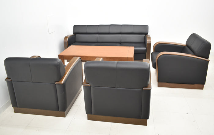 【中古】オカムラ+コクヨ トリエント 応接5点セット W1775 2025012002【中古オフィス家具】