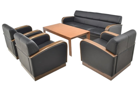 【中古】オカムラ+コクヨ トリエント 応接5点セット W1775 2025012002【中古オフィス家具】