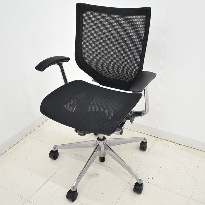 【中古】オカムラ バロン ローバック 固定肘(新型肘パット)ポリッシュ 2025012302【中古オフィス家具】