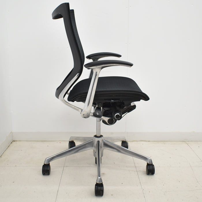 【中古】オカムラ バロン ローバック 固定肘(新型肘パット)ポリッシュ 2025012302【中古オフィス家具】
